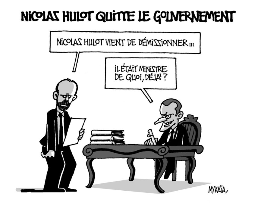 Nicolas Hulot quitte le gouvernement