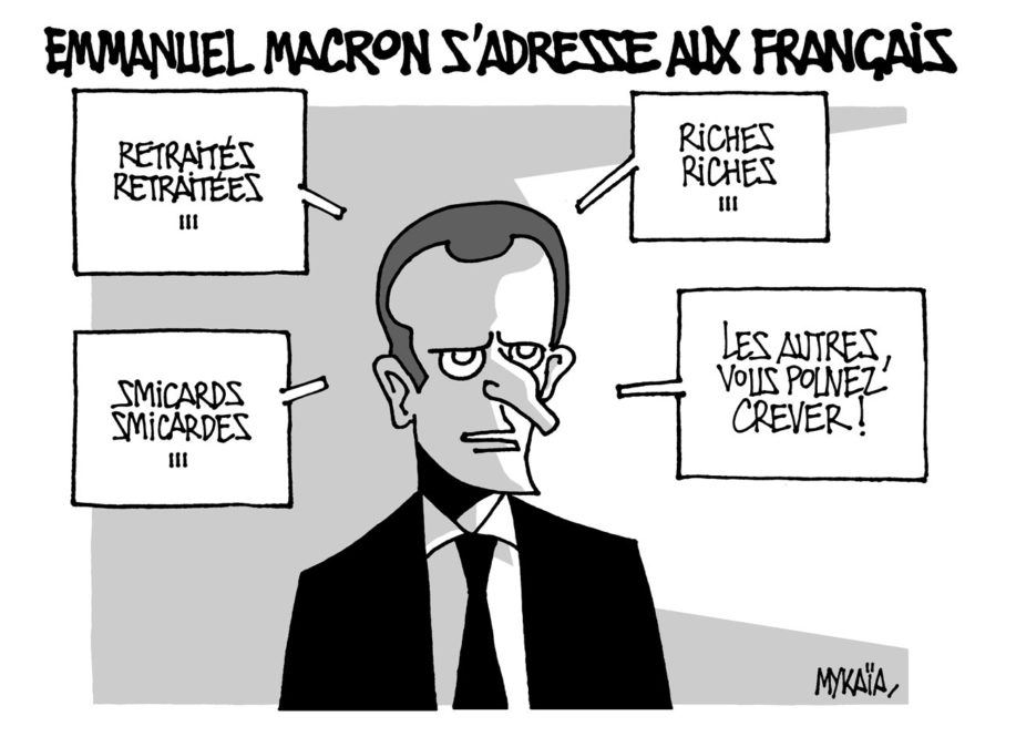 Emmanuel Macron s'adresse aux français