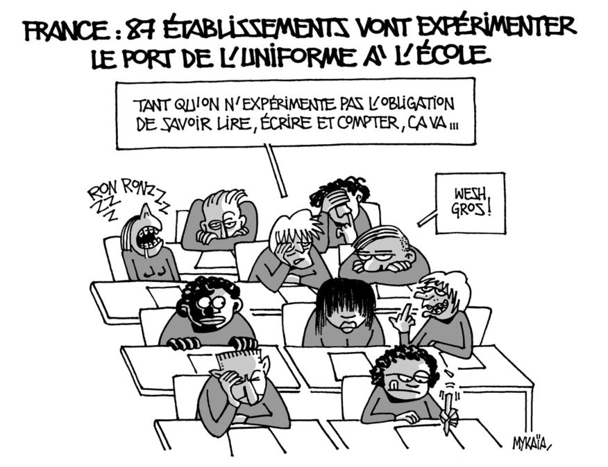 France : 87 établissements vont expérimenter le port de l'uniforme à l'école