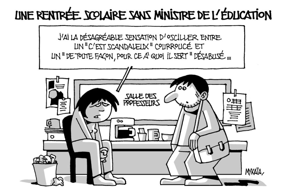 Une rentrée 2024 sans Ministre de l'Éducation