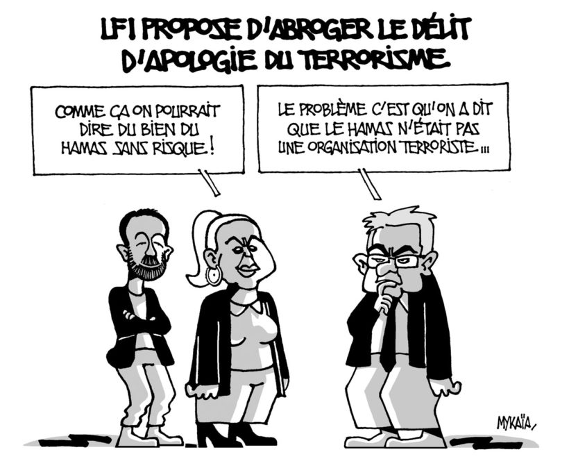 LFI propose d'abroger le délit d'apologie du terrorisme