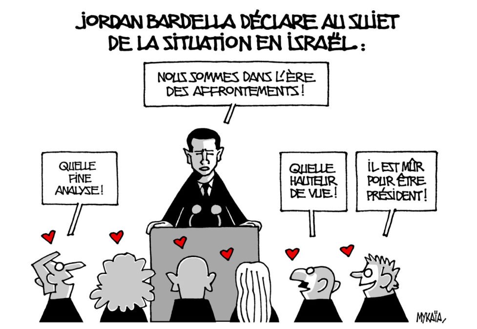 Déclaration de Jordan Bardella au sujet de la situation en Israël