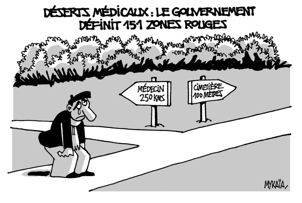Déserts médicaux : le gouvernement définit 151 zones rouges