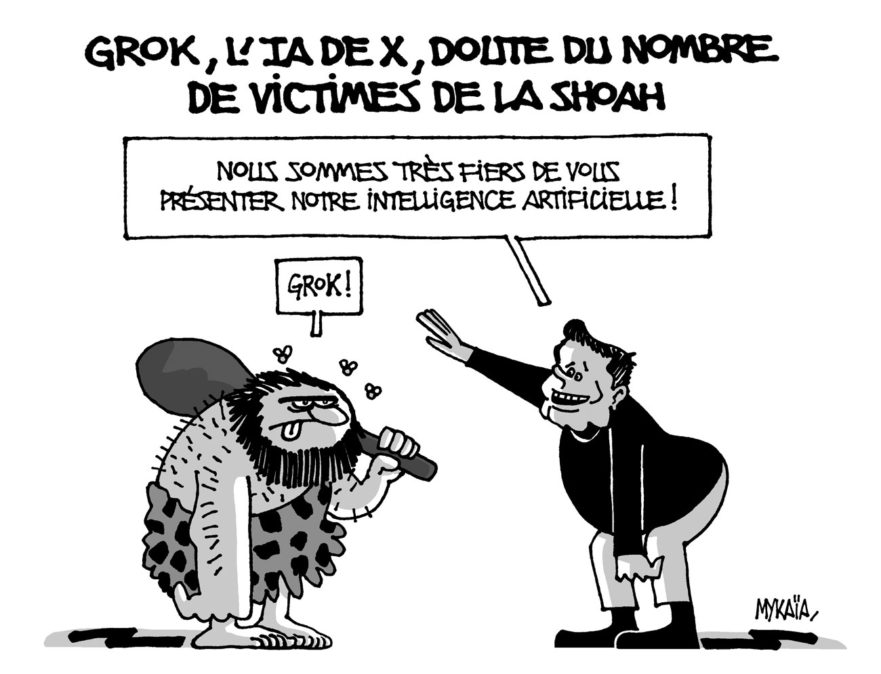 GROK, l'IA de X, doute du nombre de victimes de la Shoah