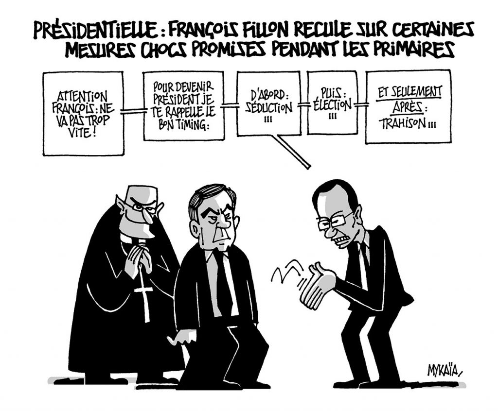 FILLON RECULE SUR CERTAINES MESURES CHOC PRÉSENTÉES LORS DES PRIMAIRES