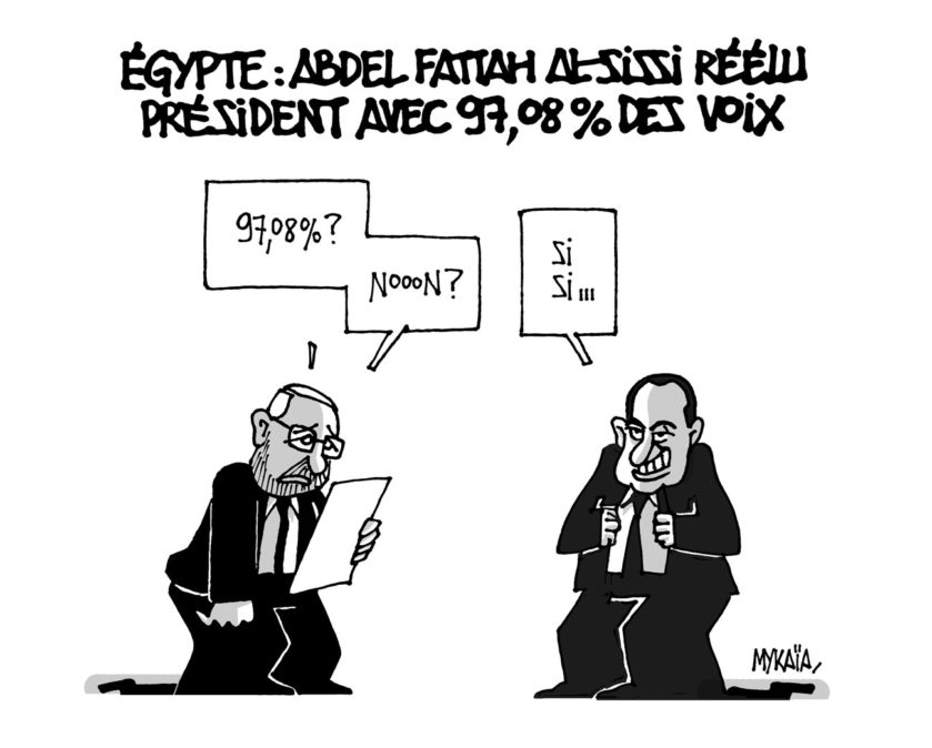 Égypte : Abdel Fattah Al-Sissi réélu président avec 97,08 % des voix