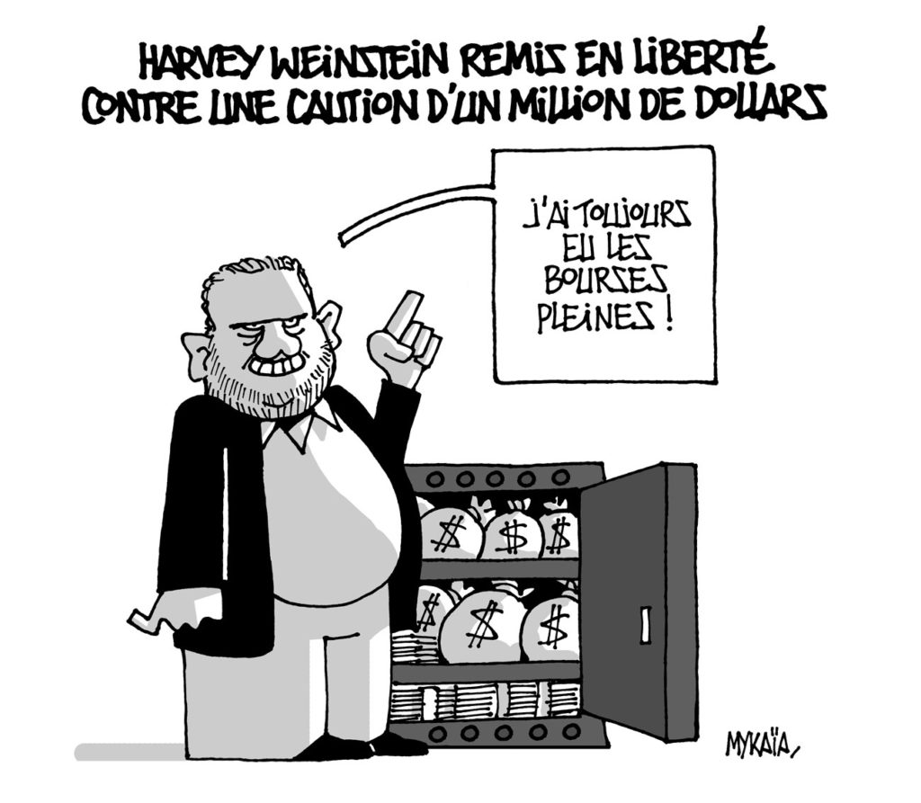 Harvey Weinstein remis en liberté contre une caution d'un million de dollars