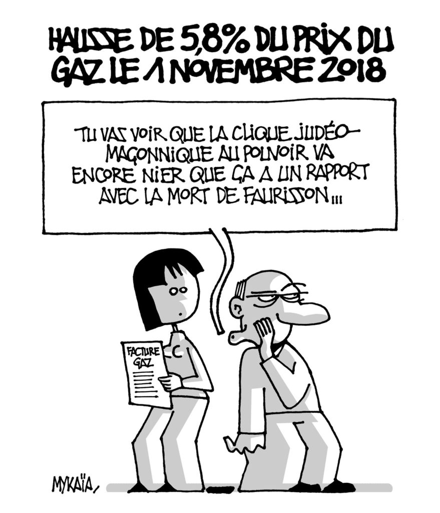 Hausse de 5,8% du prix du gaz le 1 novembre 2018