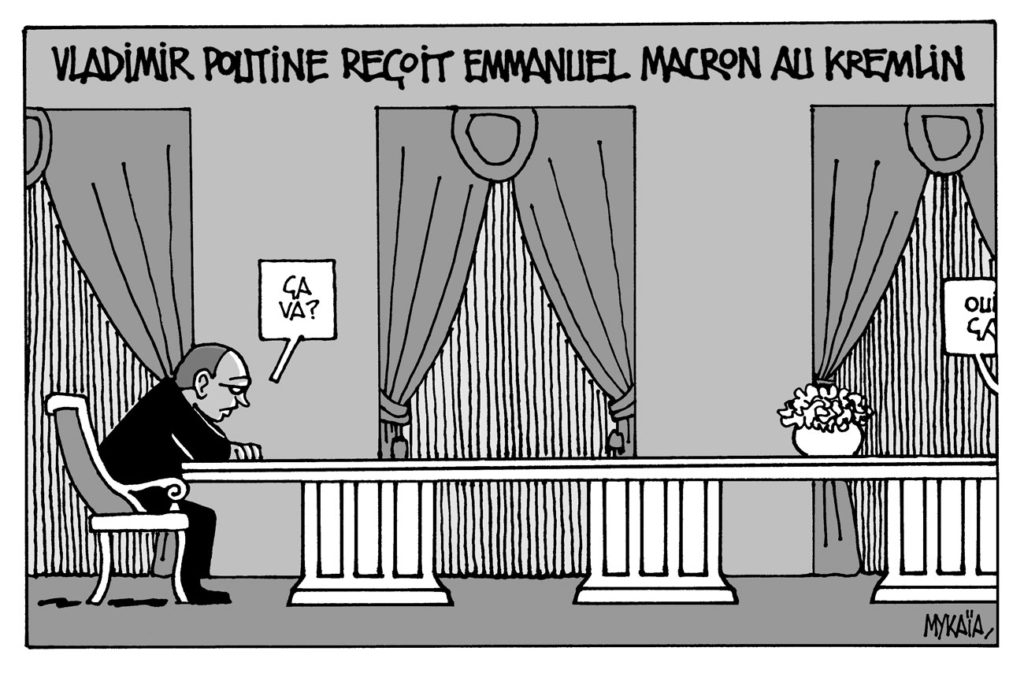 Vladimir Poutine reçoit Emmanuel Macron au Kremlin