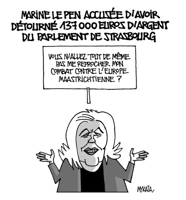 Marine Le Pen accusée d'avoir détourné 137 000 Euros d'argent du Parlement de Strasbourg