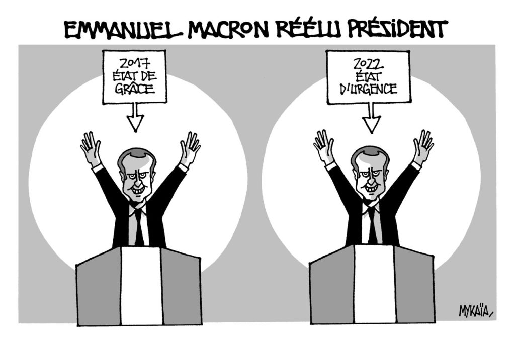 Emmanuel macron réélu Président