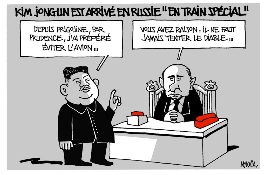 Kim Jong-Un est arrivé en Russie "en train spécial"