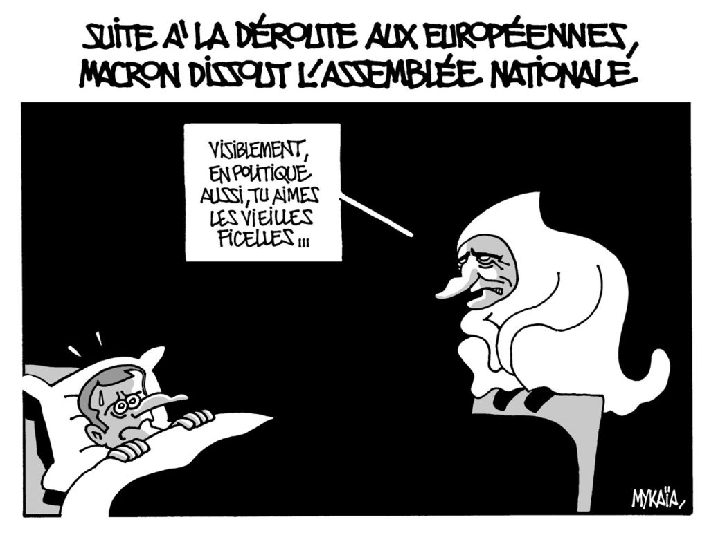Suite à la déroute aux Européennes, Emmanuel macron dissout l'Assemblée Nationale