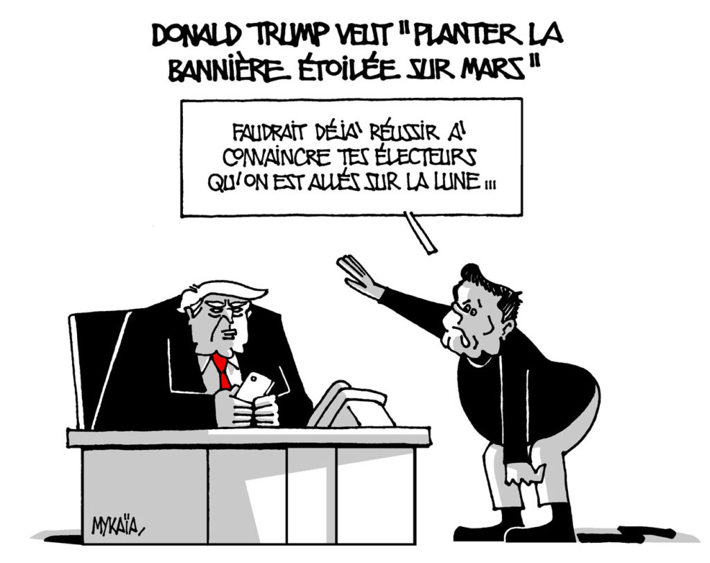 Donald Trump veut "planter la bannière étoilée sur Mars"