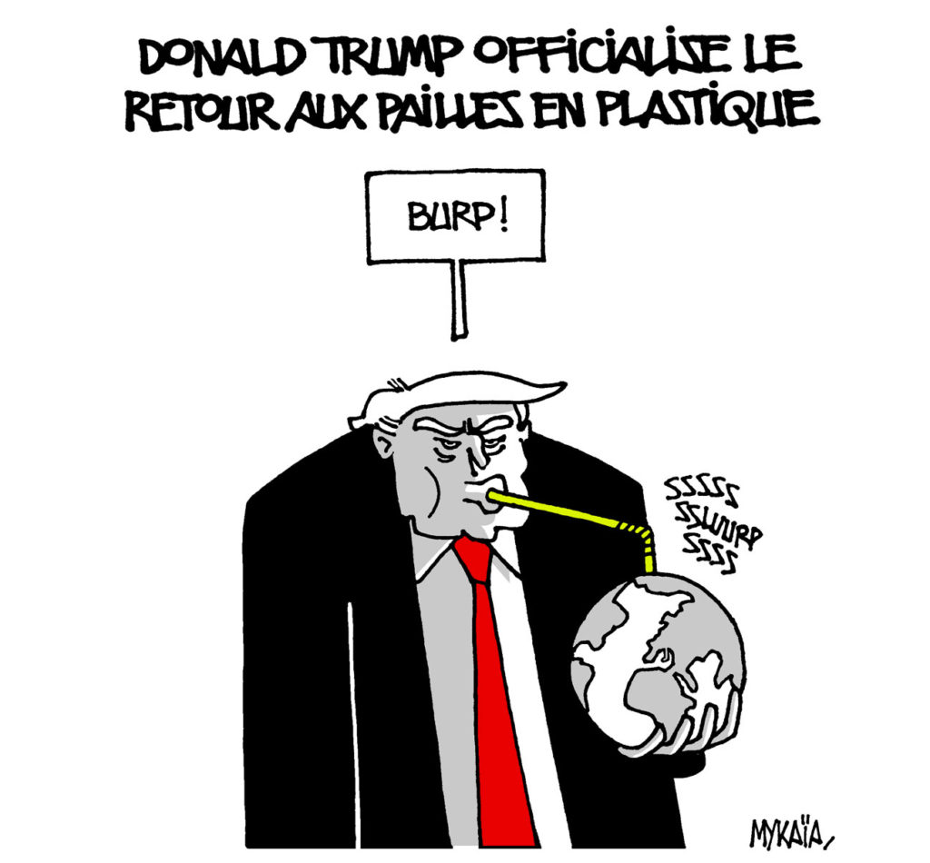 Donald Trump officialise le retour aux pailles en plastique