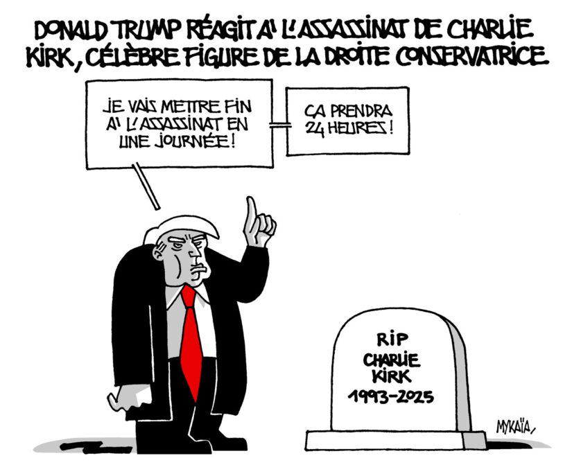 Donald Trump réagit à l'assassinat de Charlie Kirk, célèbre figure de la droite conservatrice